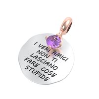 Charm Rerum Donna AMICIZIA in Argento Ametista 25020 - 25020